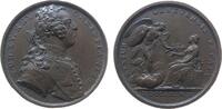 Schweiz Medaille Bronze Louis XV (1715-1774) - auf die Beilegung der inneren Unruhen in Genf, Brustbild nach rechts / Genius mit französischem Wa -