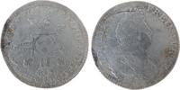 Frankreich 1/2 Ecu aux 8L 1704 Ag Louis XIV (1643-1715), A (Paris), starke Überprägungsspuren schön