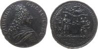 vor 1914 Medaille Eisenguß Friedrich II. (1691-1732) - auf den Landtag, Sachsen - Gotha - Altenburg, Brustbild nach rechts / Personifikationen der -