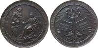 Frankfurt Medaille Bronze Frankfurt - 100 Jahre deutsch-französisch reformierte Gemeinde, die personifizierte Lehre erhält von Francofurtia das Wil -