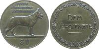 Tiere Medaille Bronze Verein für Deutsche Schäferhunde - dem Verdienste, Schäferhund nach rechts / Schrift, ca. 39,5 MM, etwas fleckig -