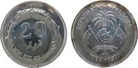 Malediven 20 Rufiyaa Ag FAO - Thunfisch & Bonito, kleine Flecken -