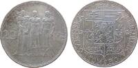 Tschechoslowakei 20 Korun Ag Statuengruppe -