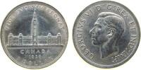 Kanada 1 Dollar Ag Georg VI, Königlicher Besuch -
