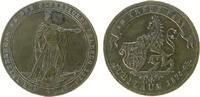 vor 1914 Medaille Bronze Erinnerung an den Krieg von 1870-71, 25. Jahrestag, Germania mit Schwert und Siegerkranz / Bayerischer Löwe mit Wappensch -