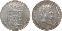 120 Grana 1856 Neapel u. Sizilien Ag Ferdinando II, Piaster, leicht justiert vz-stgl
