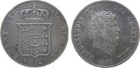 120 Grana 1857 Neapel u. Sizilien Ag Ferdinando II, Piaster, Pag.223, kleine Randstöße, etwas berieben ss+