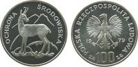 Polen 100 Zlotych Ag Chamois, Gemse, kleiner Fleck, Parch. 287 -