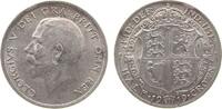 GB Großbritannien ab 1708 1/2 Crown Ag Georg V, kleiner Schrötlingsfehler -