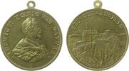 vor 1914 tragbare Medaille Bronze Ludwig II. (1864-1886) - Schloß Neuschwanstein, Bayern, Brustbild nach rechts / Schloßansicht, v. Lauer, ca. 33,2 MM -
