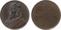 Frankreich Suitenmedaille Bronze Chlothar I. (Clotaire 497-561) - Frankenkönig aus dem Geschlecht der Merowinger, Brustbild nach links / Lebensdaten, v. C -