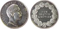 Schützen Schießprämie Silber Wilhelm II (1888-1918) - dem besten Schützen, Brandenburg-Preußen, v. Weigand, ca. 35 MM, ca. 21,9 Gramm -