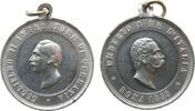 Wilhelm II. (1888-1918) tragbare Medaille Zinn Wilhelm II (1888-1918) - auf das Treffen mit Umberto in Italien, Büste nach links / Büste nach rechts, ca. 32 MM, kleine Ra -