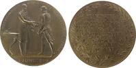 Franz Josef I (1848-1916) Medaille 1916 Bronze Franz Josef I. (1848-1916) - auf den 100 Jt. der Nationalbank, Kaiser Franz übergibt das Patent de...
