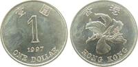 Hong Kong 1 Dollar KN Blume -