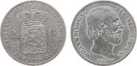 Niederlande 2 1/2 Gulden Ag Wilhelm III -