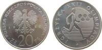 Polen 20 Zlotych KN Olymiade Moskau Läufer -
