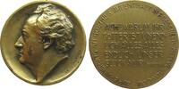 Goethe Gußmedaille Bronze Goethe (1749-1832) - zur Erinnerung an seinen Aufenthalt in Poessneck, v. Carl Seffner, 50,5 MM, fleckig -