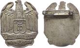 Abzeichen 1928 Köln Bronze versilbert Köln - auf das 14. Deutsches Turnfest, Adler - Kölner Dom und Mehrzeiler, einseitig, unsigniert, ca. 45 x 3...