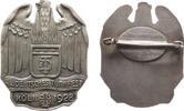 Abzeichen 1928 Köln Bronze versilbert Köln - auf das 14. Deutsches Turnfest, Adler - Kölner Dom und Mehrzeiler, einseitig, v. Poellath, ca. 45 x ...