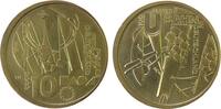 10 Euro 2002 Proben Verprägungen Messing U-Bahn 100 Jahre - Motivprobe Pieford, v. Victor Huster, ca. 36 MM, ca. 43,1 Gramm, Rand: 13 / 40 vz-stgl
