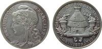 Medaille o.J. Frankreich Silber Troyes - Sparkasse, Kopf der Marianne nach links / Bienenkorb, ca. 33,3 MM, ca. 17,31 Gramm, Patina fast vz