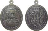Personen tragbare Medaille Bronze versilbert Hartmann Jakob Freiherr von - auf die 100 Jahrfeier des Bayerischen 14. Infanterie-Regiments Hartmann, Brustbi -