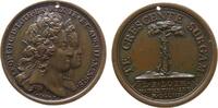 Medaille 1704 Paris Bronze Leopold Joseph (1690-1729) - auf die Geburt des Erbprinzen Ludwig (Louis), Lothringen, Brustbilder von Leopold und sei...