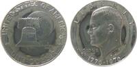 USA 1 Dollar Ag Eisenhower, S (San Francisco), minimal fleckig, kleiner Grünspanfleck -