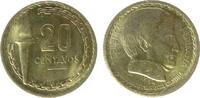Peru 20 Centavos Me Castilla, fleckig -