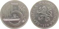 Tschechoslowakei 5 Korun 1938 Ni kleine Randfehler ss 3,00 EUR  zzgl. 4,20 EUR Versand