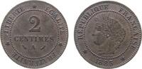 Frankreich 2 Centimes 1885 Br Ceres, A (Paris), (grand) - gro&szlig;es A vz 52,50 EUR  zzgl. 6,50 EUR Versand