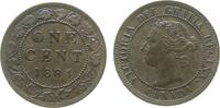 Kanada 1 Cent 1884 Br Victoria, winziger Randfehler vz+ 90,00 EUR  zzgl. 6,50 EUR Versand