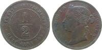 Straits Settlements 1/2 Cent 1883 Br Victoria (1837-1901), selten fast ss 90,00 EUR  zzgl. 6,50 EUR Versand