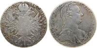 Österreich Taler Ag Maria Theresia (1740-1780), S.F. Günzburg, Diadem 8 Perlen, Brosche oval, spätere Prägung -