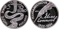 Finnland 10 Euro Ag 200. Geburtstag von Elias Lönnrot -