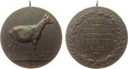 Deutschland tragbare Preismedaille Bronze Dauborn (Hessen) - Ziegenzuchtverband, Ziege nach rechts / Mehrzeiler im Kranz, Da.250 (vertieft), ca. 39,5 MM, kleiner R -