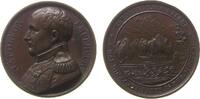 Frankreich Medaille Bronze Napoléon I. (1804-1814, 1815), auf die Überführung seines Leichnams nach Paris in den Invalidendom, Brustbild nach links -