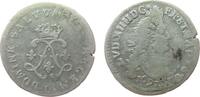 Frankreich 4 Sols aux 2 L Ag Louis XIV, D (Lyon) -