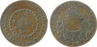 Brasilien 40 Reis Ku Gegenstempel 40, auf 80 Reis 1824R -