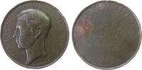 Frankreich Medaille Bronze Napoleon III. - auf den 18. Geburtstag seines Sohnes Eugene Napoleon, Büste nach links / Schrift, v. Merley, ca. 45,5 MM, -
