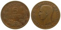 Griechenland 5 Lepta Ku Georg I, Mzz: BB -