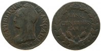 Frankreich 5 Centimes Br Directoire et Consulat, AA -