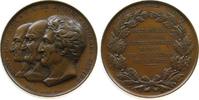 Frankreich Medaille Bronze Hauy - Jussieu - Cuvier, Hauy Mineraloge, Jussieu Botaniker, Cuvier Naturforscher, auf das Treffen der Wissenschaftler, v -