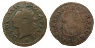 Frankreich 1 Liard Ku Louis XVI, BB (Strasbourg), Dupl.1716 -