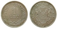 Rumänien 1 Leu KN Ferdinand I, Blitz -