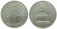 Frankreich 100 Francs Ag Pantheon -