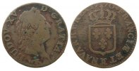 Frankreich 1 Sol Ku Louis XV, Besancon, Dupl.1699 -