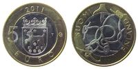 Finnland 5 Euro Bi-Met Tavastia -