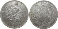 Japan 1 Yen Ag Mutsuhito (1867-1912), Jahr 3, kleine Randstöße, selten, ca. 26,9 Gramm -